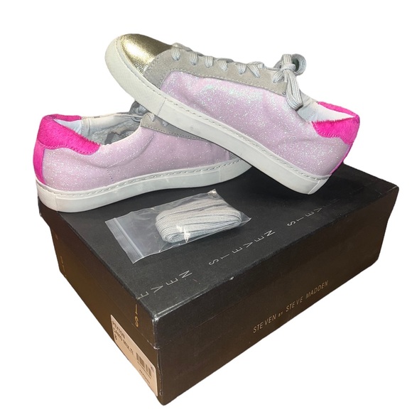 EUC w/ box Steven by Steve Madden Camo Peyton sneakers size 8 with extra laces. - Picture 4 of 5